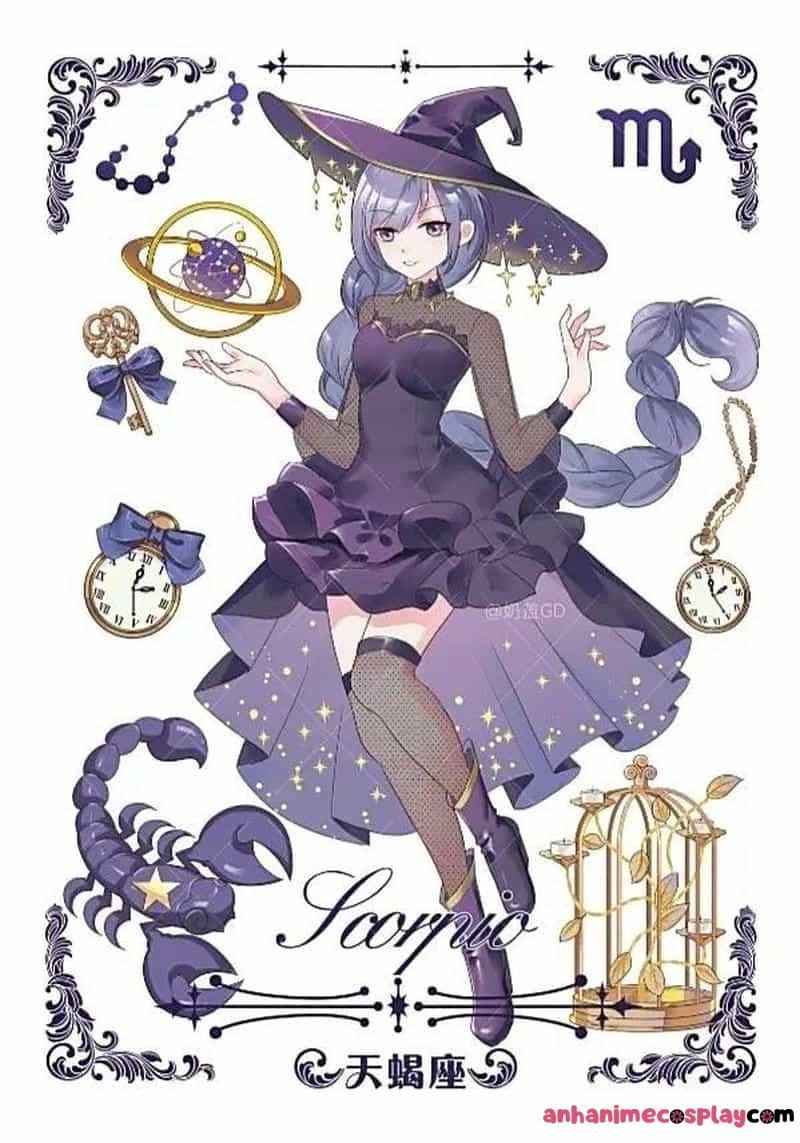 hình ảnh cung bọ cạp nữ anime nền